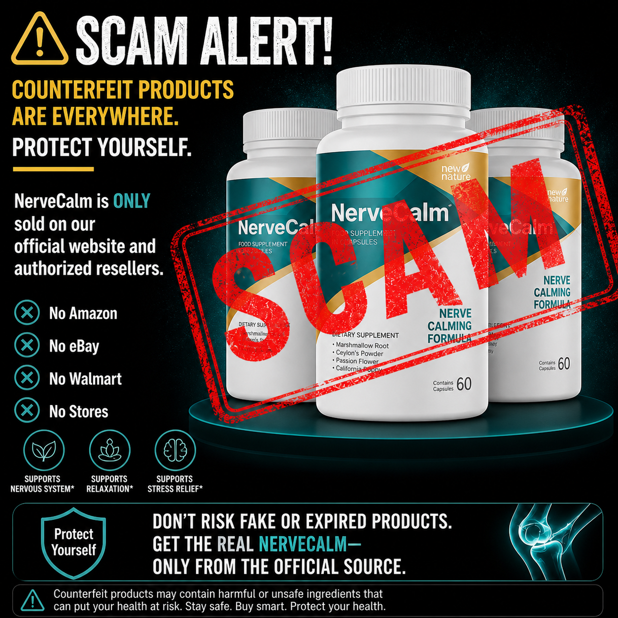 NerveCalm scam alert — buy only from official website