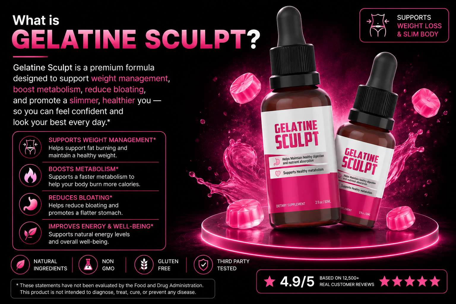 Gelatine Sculpt 6 bottles