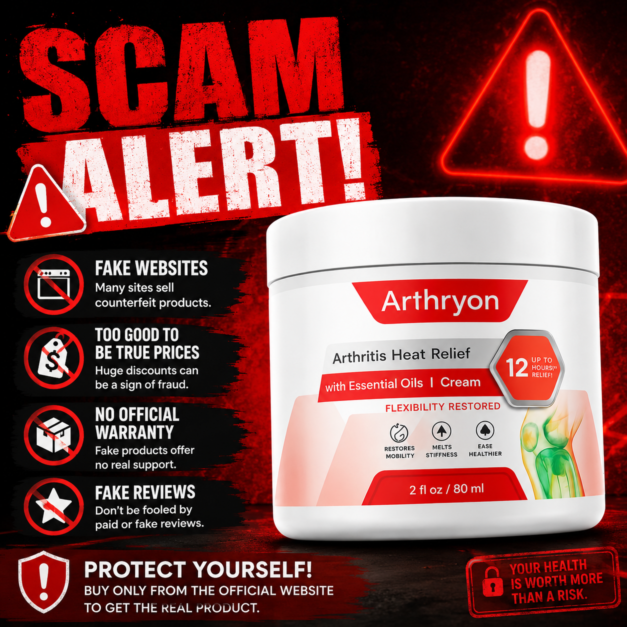 Arthryon scam alert