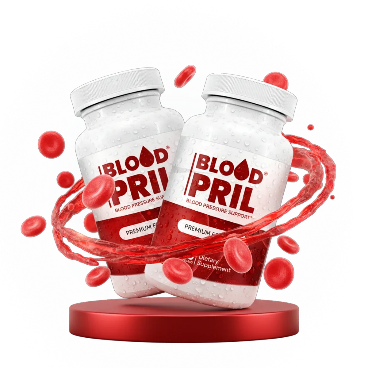 BloodPril blood pressure supplement bottle