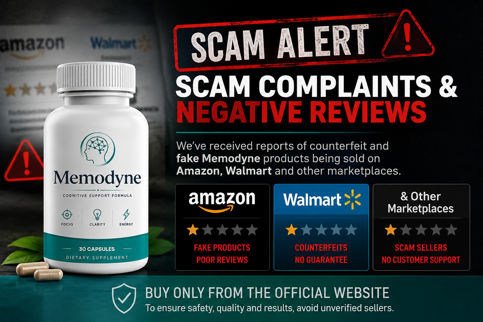 Memodyne negative reviews and complaints
