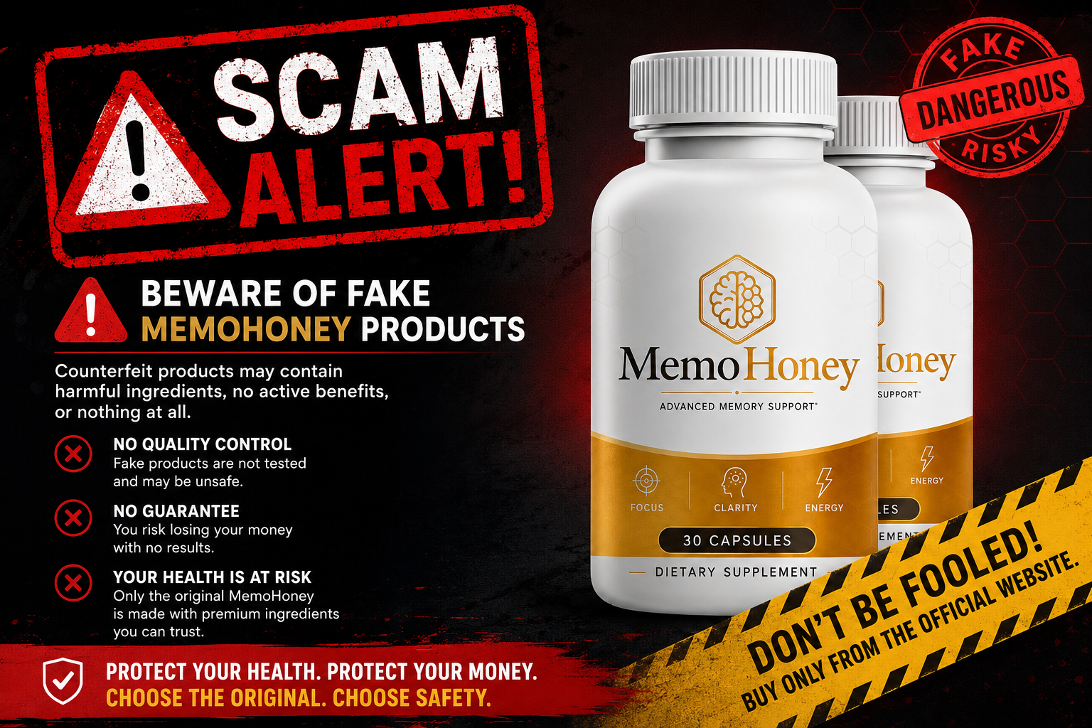 MemoHoney scam alert warning
