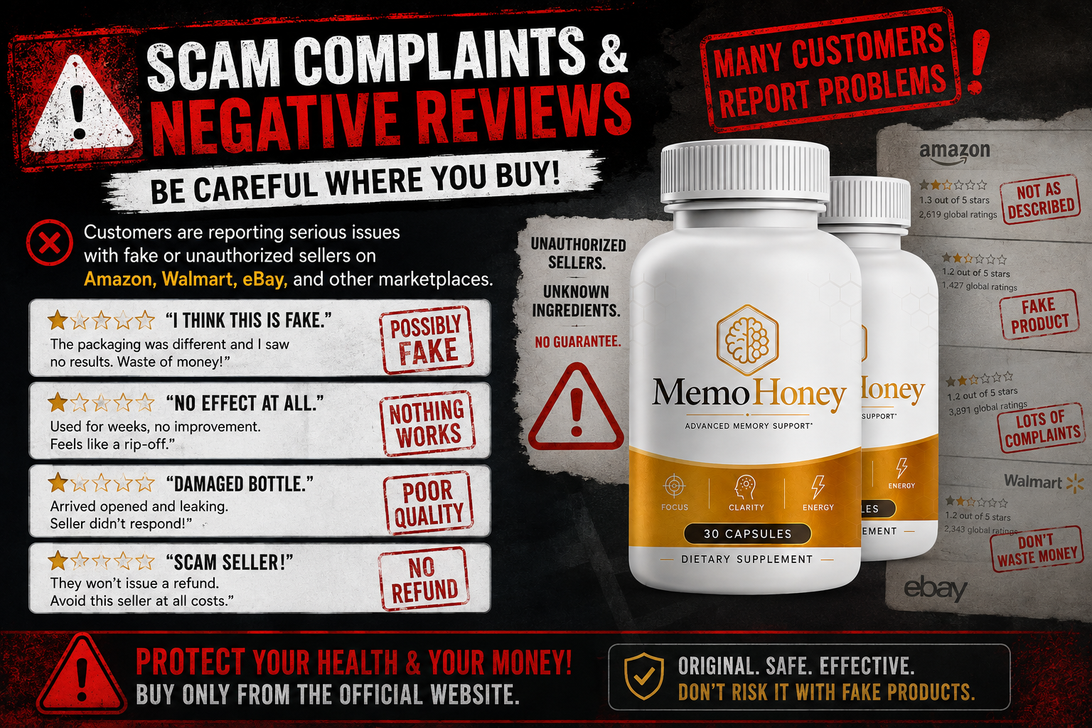 MemoHoney negative reviews and complaints