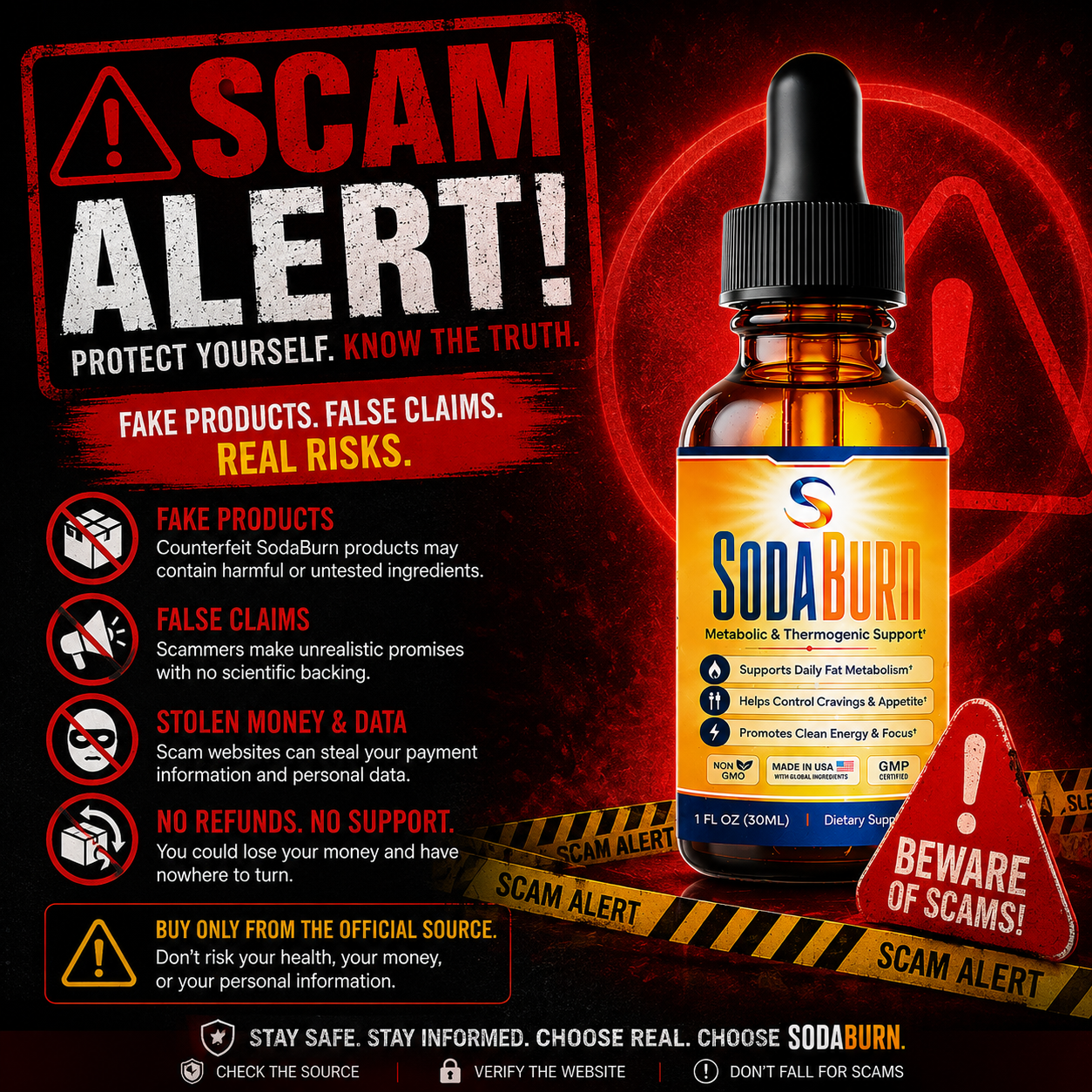 SodaBurn scam alert warning