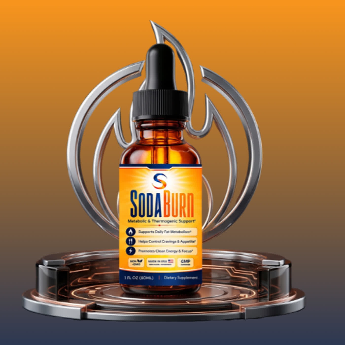 SodaBurn supplement bottle