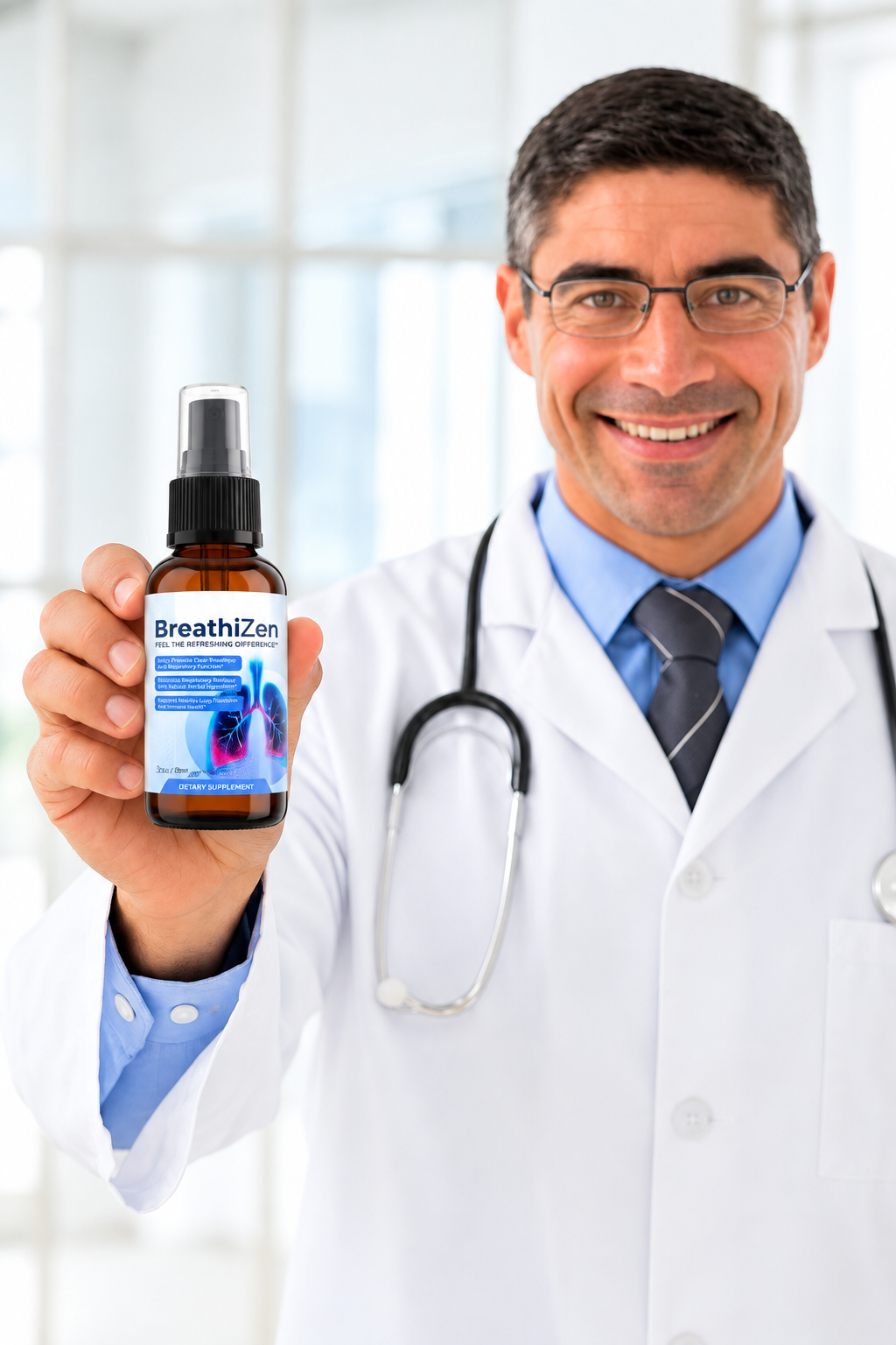 Doctor recommending BreathiZen
